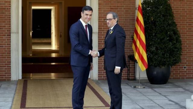 Pedro Sánchez y Quim Torra en una imagen de archivo.