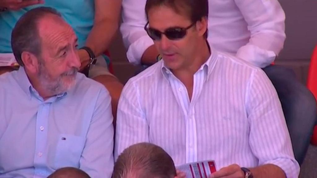 Julen Lopetegui, viendo al Castilla