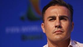 Cannavaro durante una conferencia