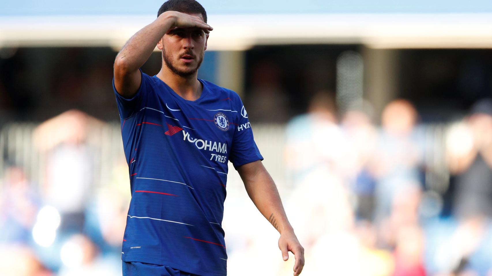 Hazard durante el partido que disputó con el Chelsea ante el Bournemouth