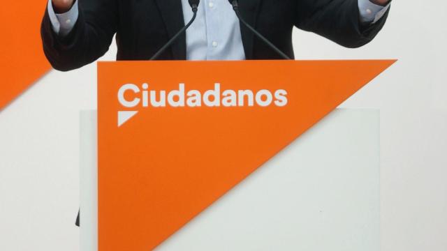 El líder de Ciudadanos, Albert Rivera, durante una rueda de prensa el pasado lunes.