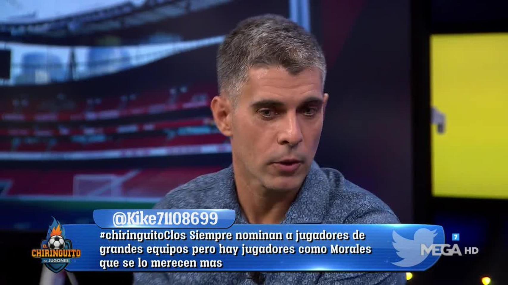 José Luis Sánchez en El Chiringuito. Foto: Twitter. (@elchiringuitotv)