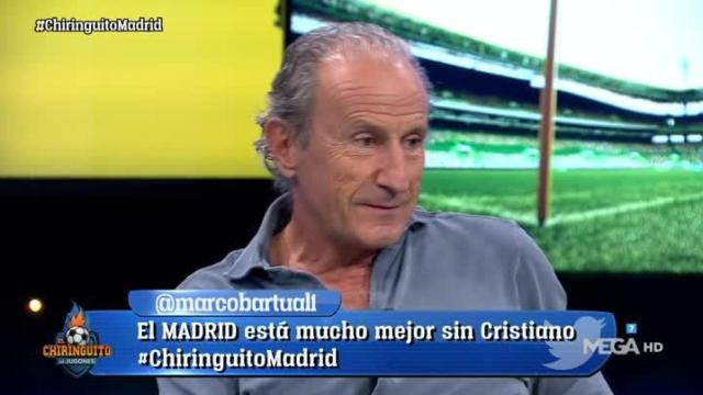 Petón en El Chiringuito. Foto: Twitter. (@elchiringuitotv)