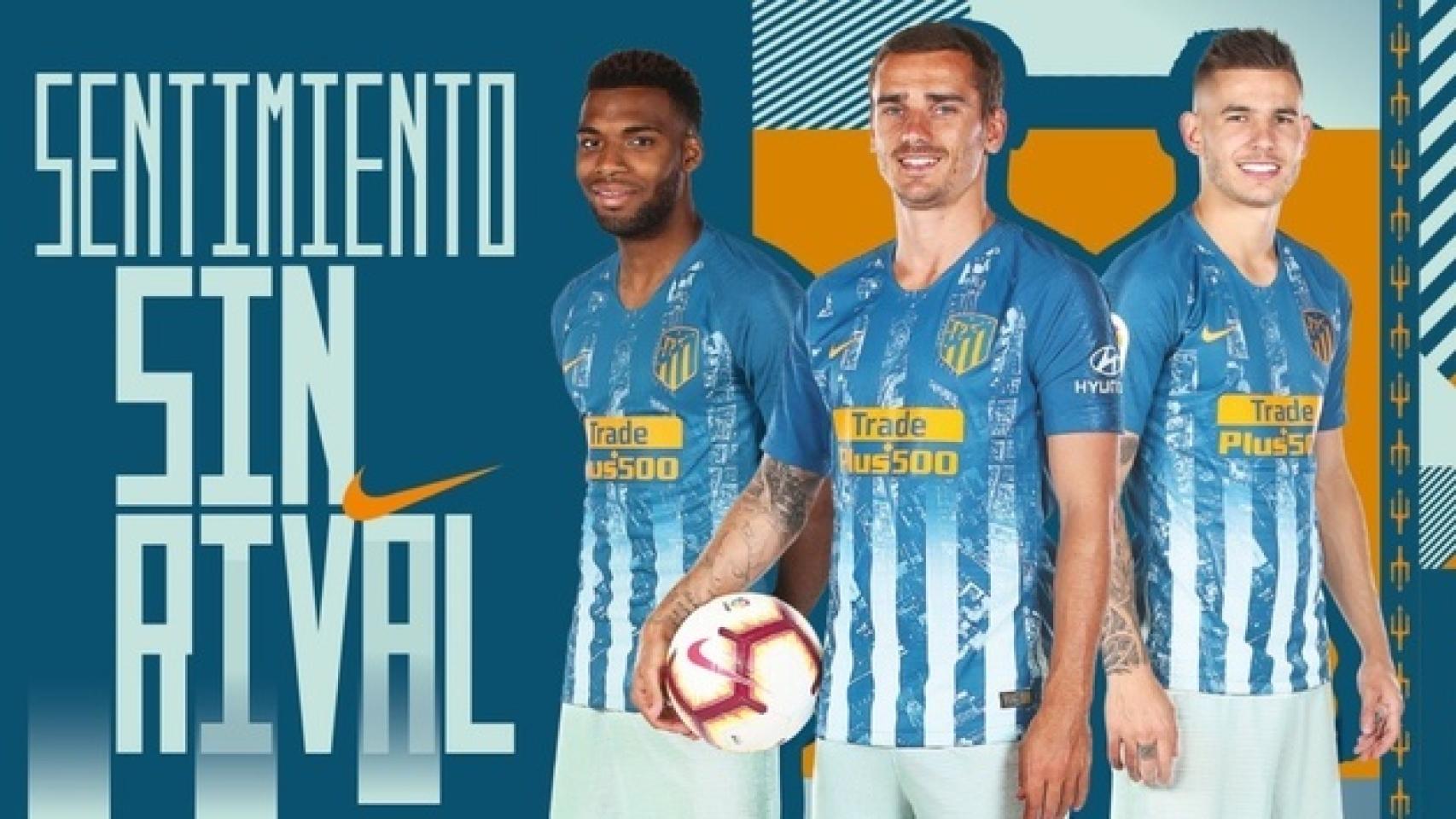 El Atlético de Madrid presenta su tercera equipación. Foto: atleticodemadrid.com