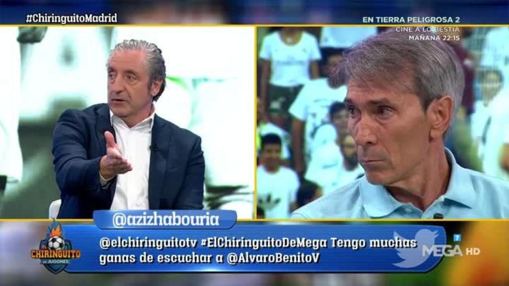 Josep Pedrerol en El Chiringuito. Foto: Twitter (@elchiringuitotv)