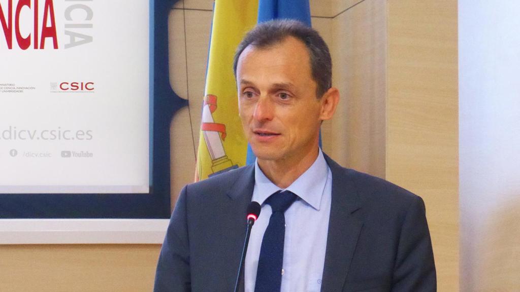 Pedro Duque en la inauguración de la Casa de la Ciencia del CSIC en Valencia.