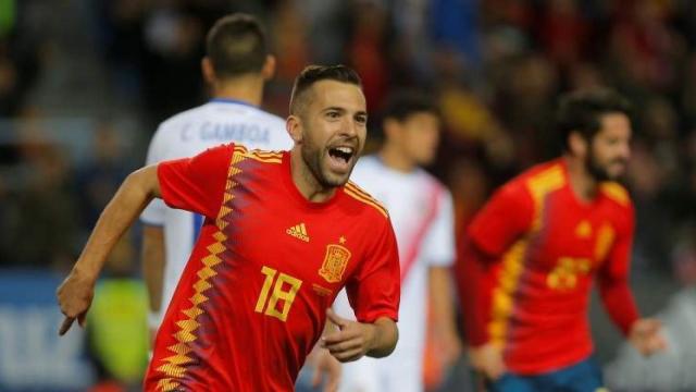 Jordi Alba con España.