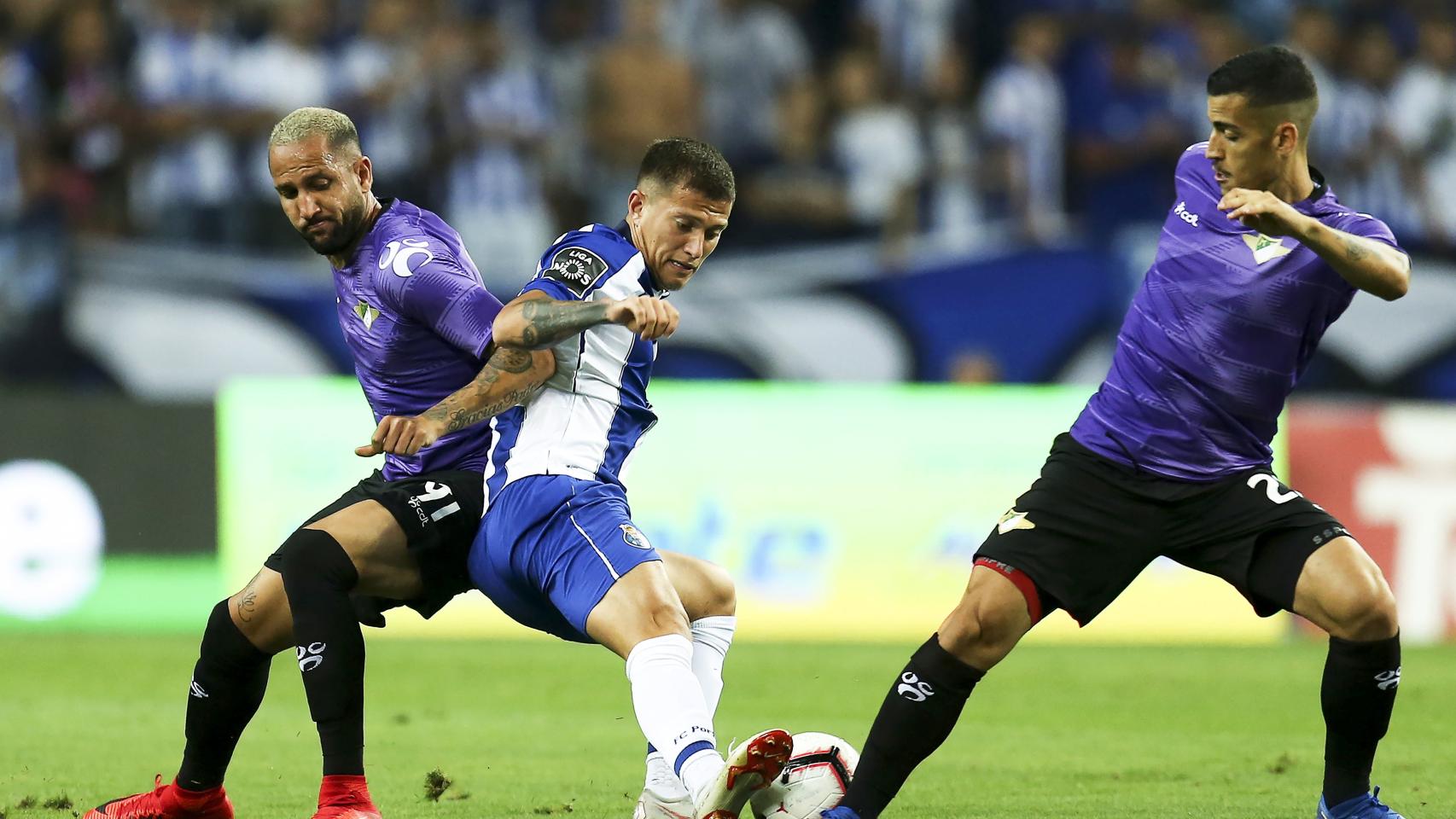 El Moreirense en un partido frente al Oporto.