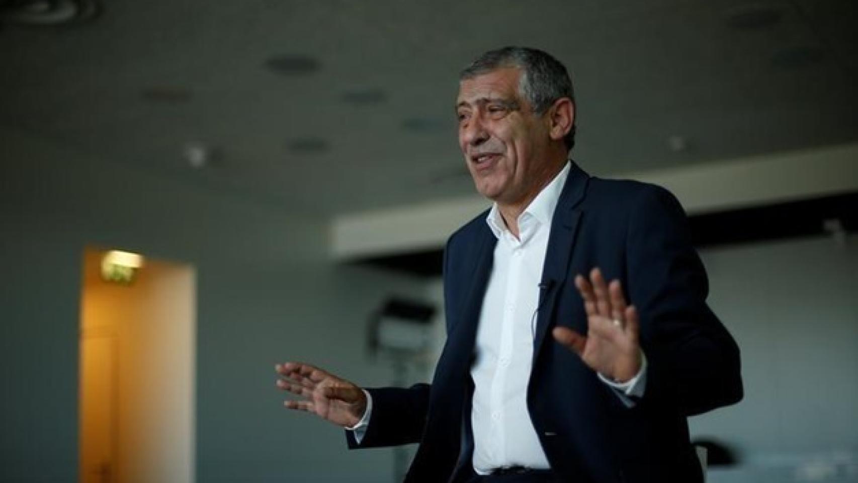 Fernando Santos, durante una entrevista.