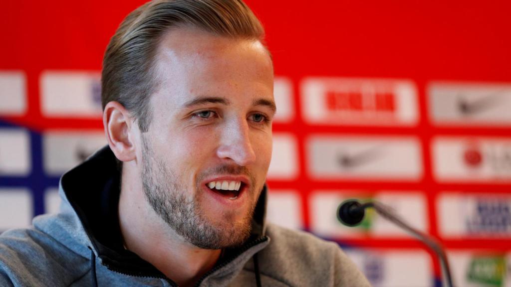 Kane en rueda de prensa con Inglaterra