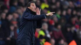 Javi Gracia, durante un partido con el Watford