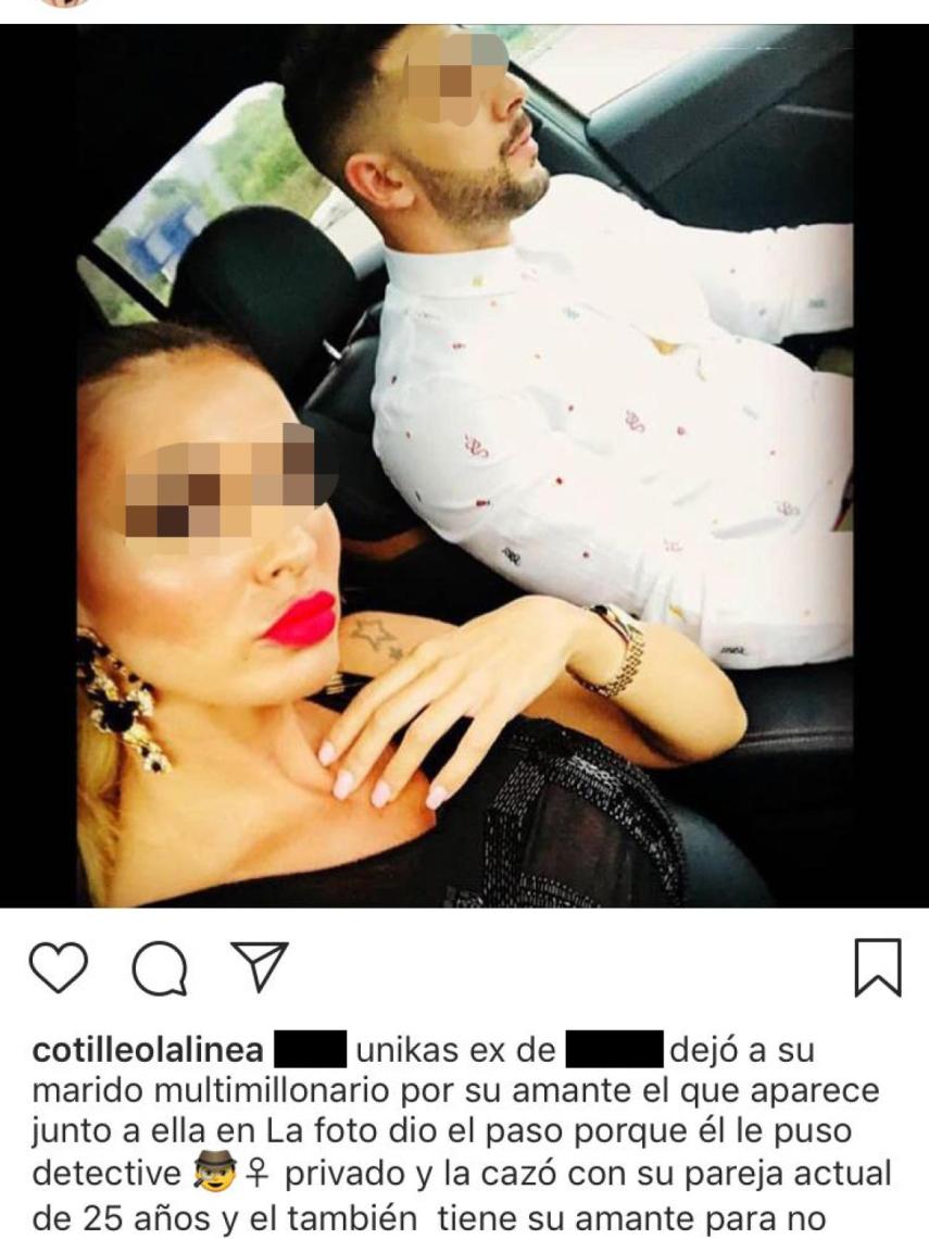 Una de las imágenes difundidas por @cotilleolalinea.