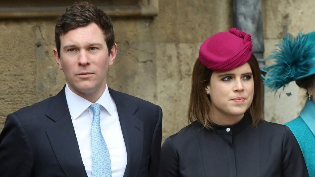 Eugenia de York y su pareja, Jack Brooksbank en la boda de Harry y Meghan.