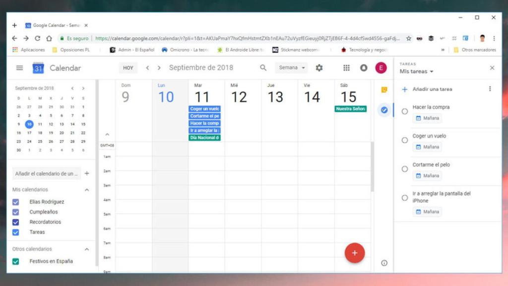 google calendar google task