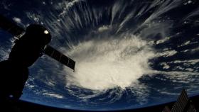 Foto del huracán 'Florence' tomada desde la Estación Espacial Internacional.