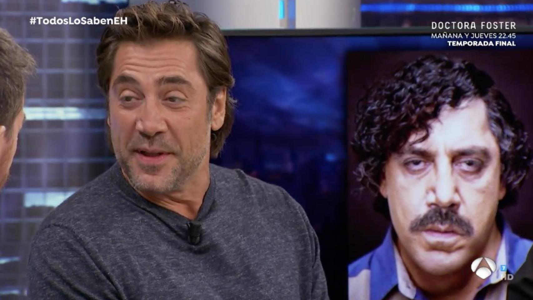 Javier Bardem en 'El Hormiguero'.