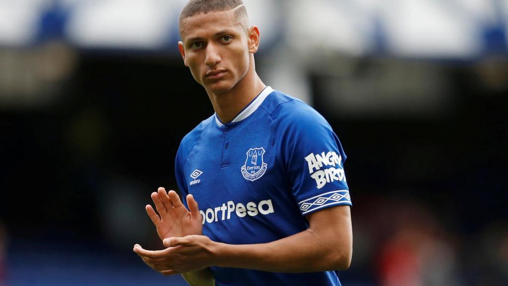 Richarlison, con la camiseta del Everton