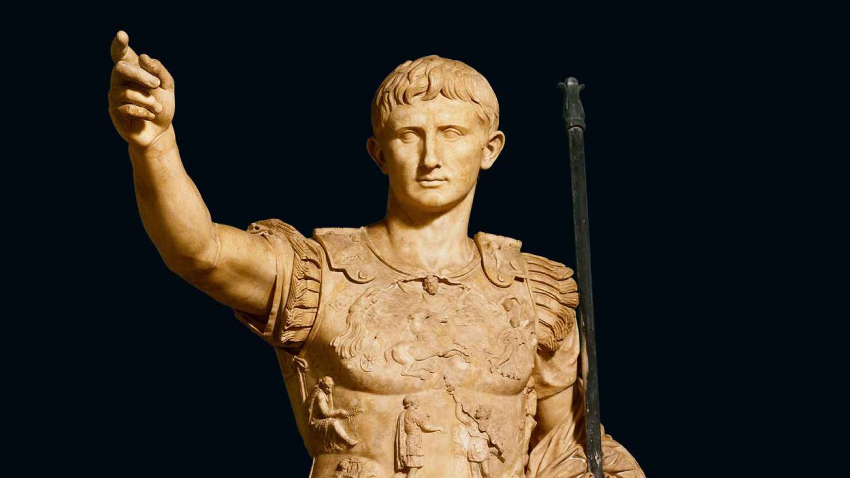 Una estatua del emperador Augusto.