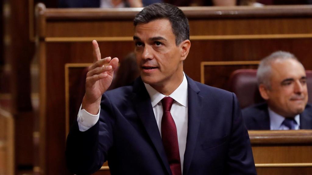 Sánchez, en la sesión de control al Gobierno en el Congreso.