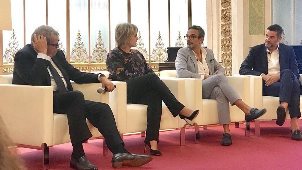 Jaques Cavallier-Belletrud, maestro perfumero de Louis Vuitton; Rosa Tous, vicepresidenta corporativa de Tous; Lorenzo Castillo, decorador y Enric Pastor, Editor de AD Spain.