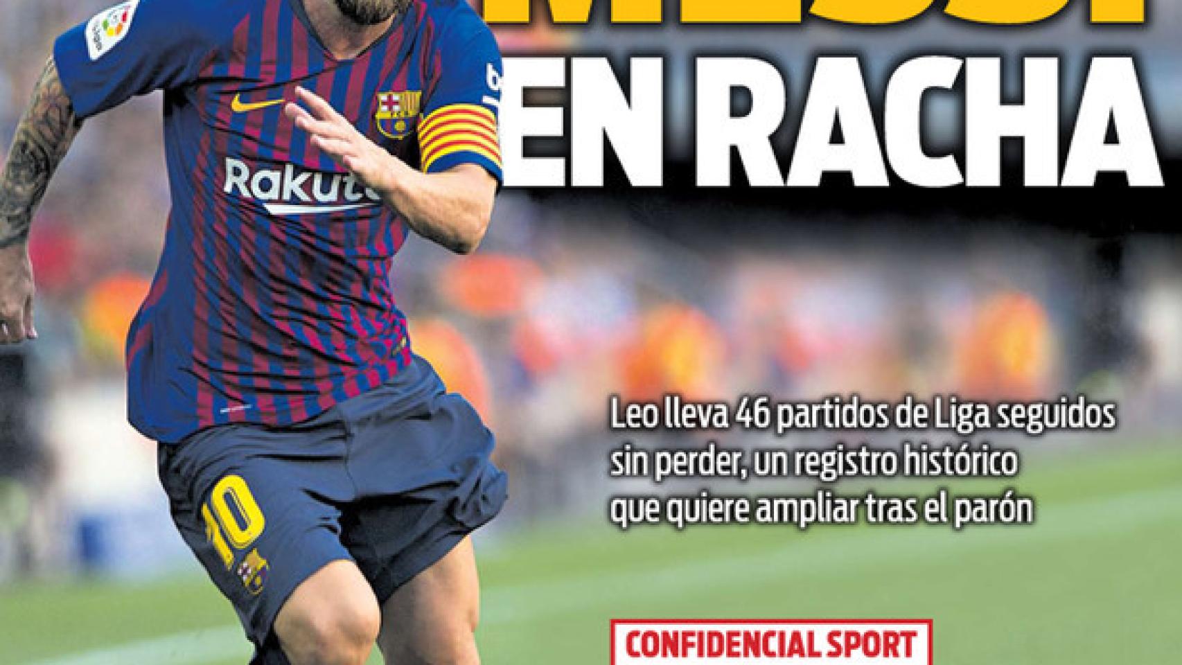 La portada de SPORT (14/09/2018)