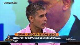 José Luis Sánchez en El Chiringuito. Foto: Twitter (@elchiringuitotv)