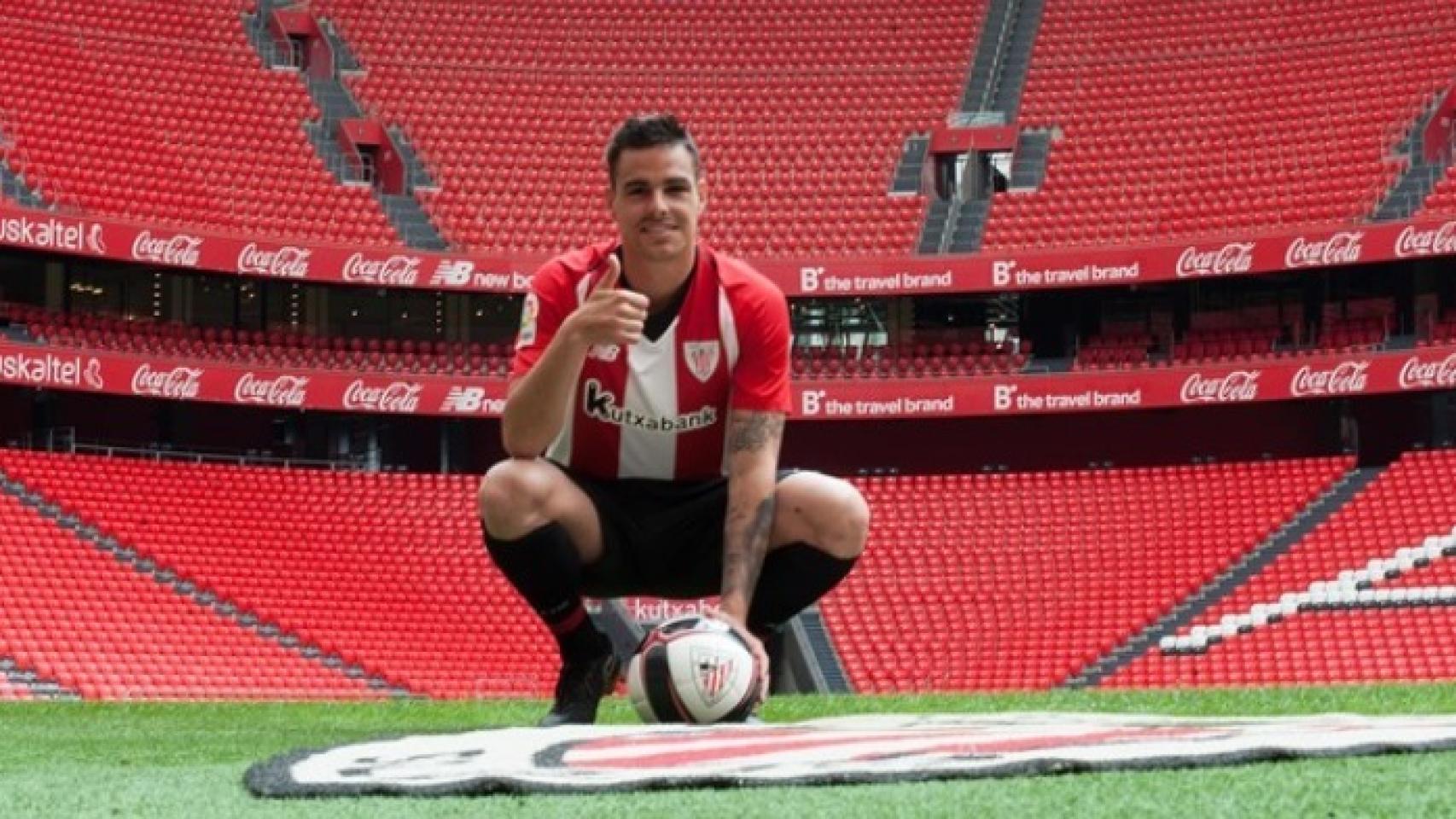 Dani García, en su presentación con el Athletic.