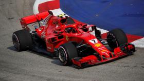 Raikkonen en el Gran Premio de Singapur.