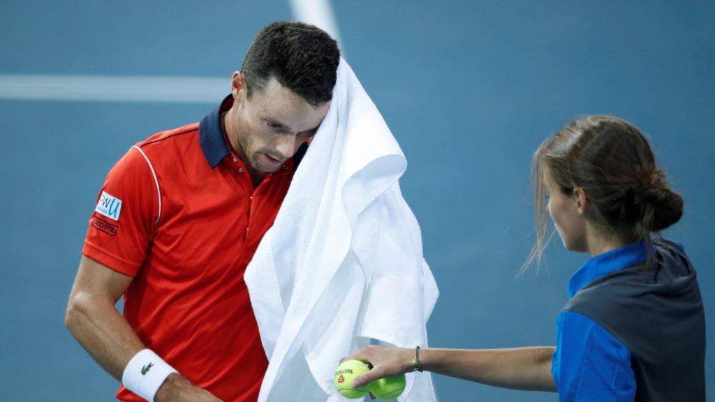 Bautista, durante el partido contra Pouille.