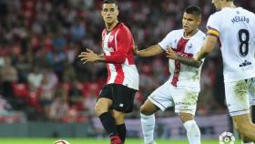 Dani García, en el partido ante el Huesca.