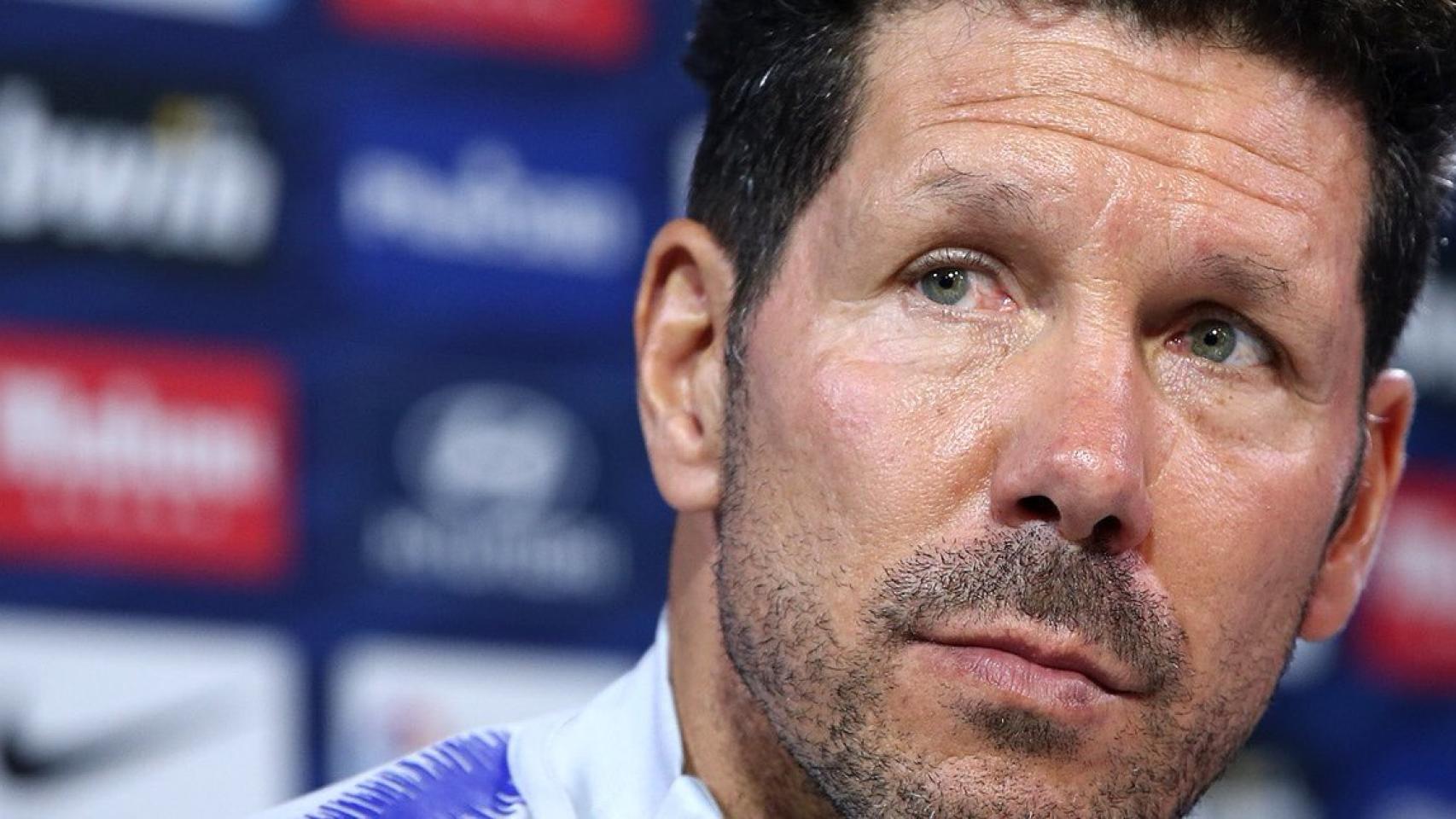 Simeone, durante una rueda de prensa. Foto: atléticodemadrid.com