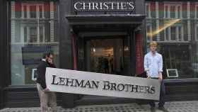 Cartel de Lehman Brothers, en una imagen de archivo.