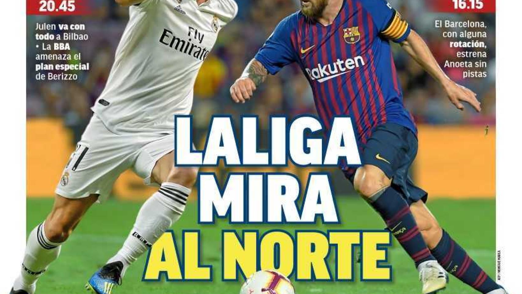 La portada del diario MARCA (15/09/2018)