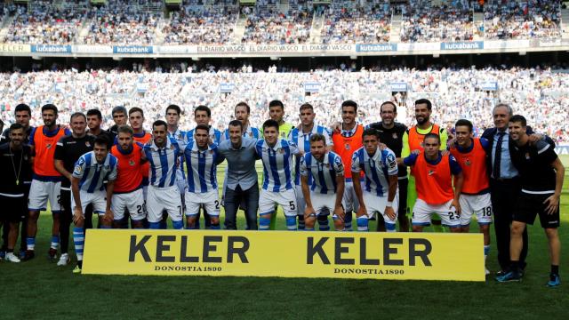 Agirretxe en su despedida de Anoeta