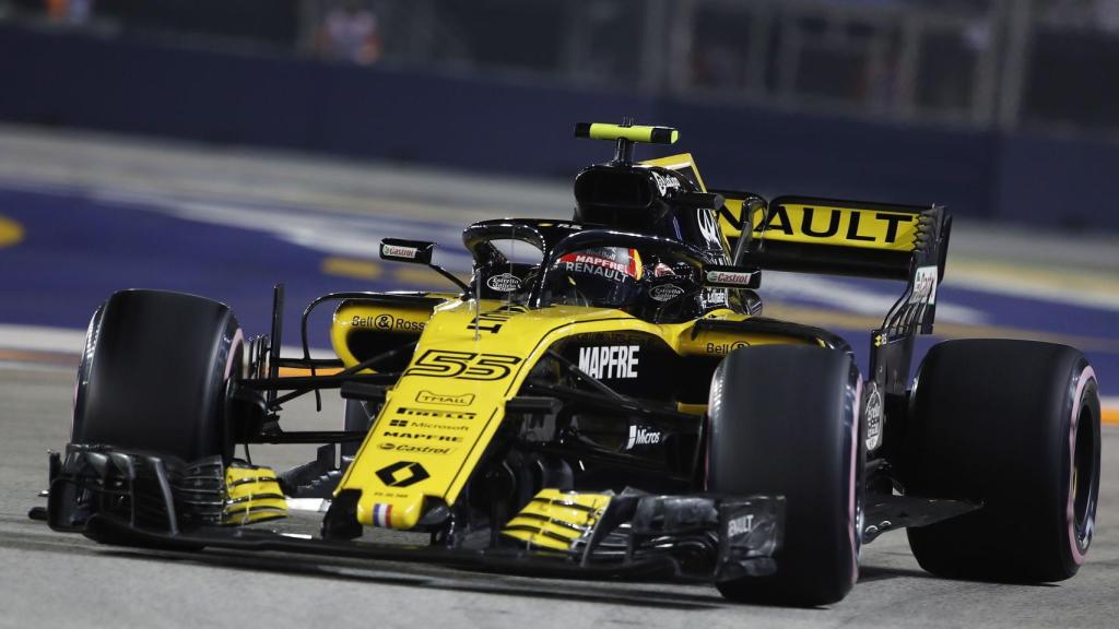 Carlos Sainz durante el GP de Singapur