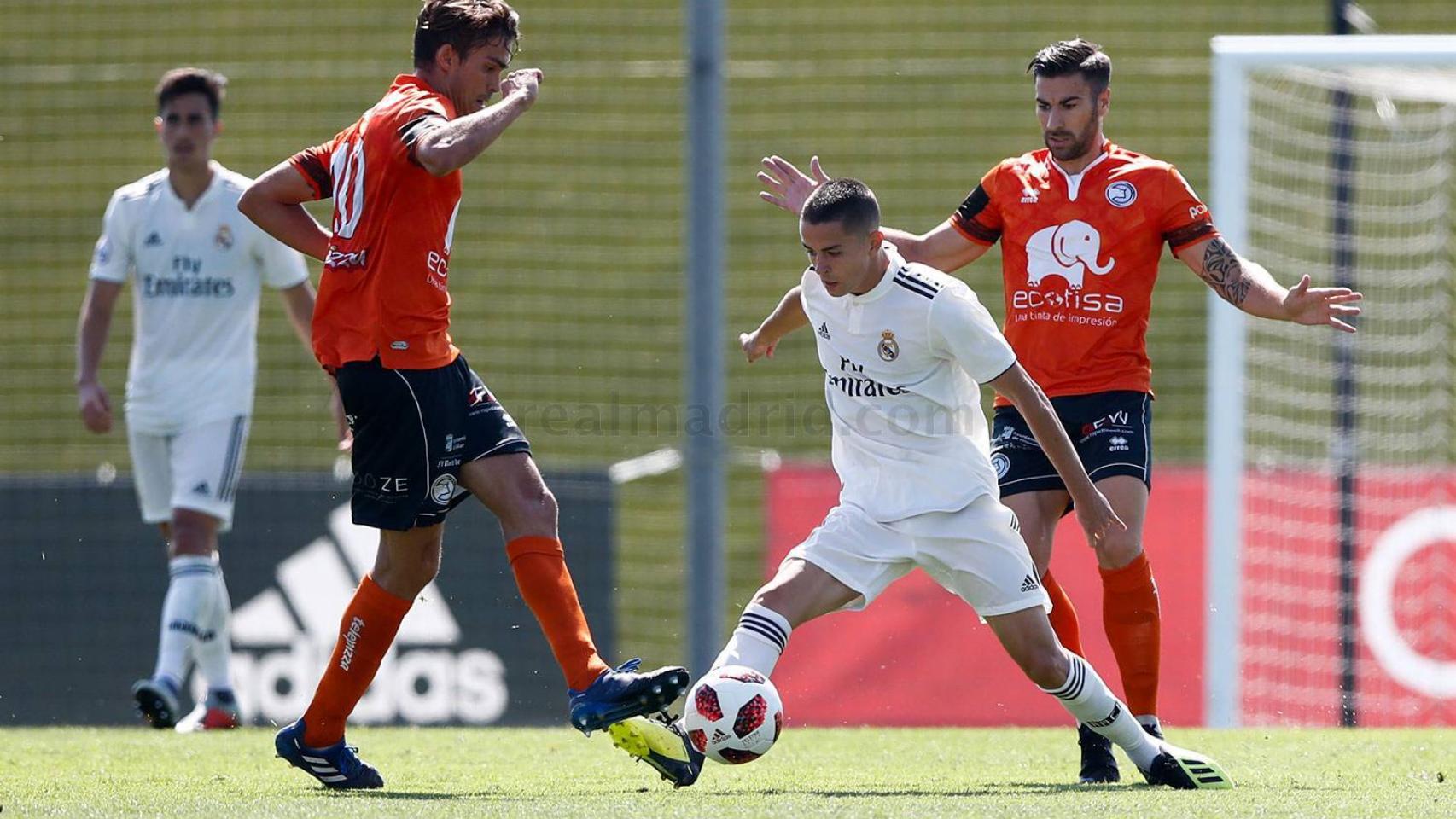 Fidalgo en el partido frente a Unionistas