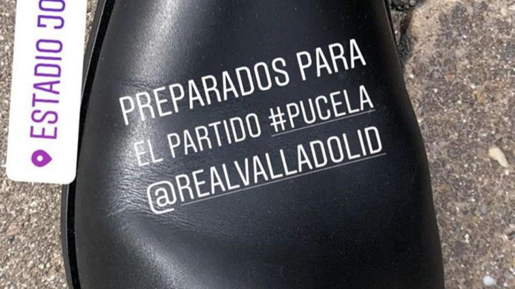 Los zapatos de Ronaldo Nazario. Twitter: @Ronaldo