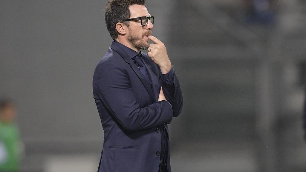 Di Francesco, durante un partido con la Roma. Foto: asroma.com