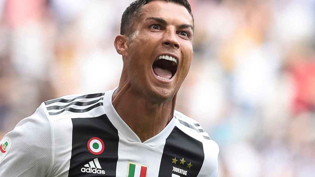 Cristiano celebra un gol con la Juventus