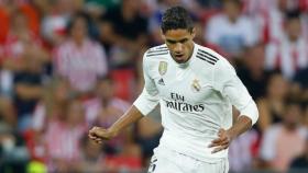 Varane. en un partido del Real Madrid