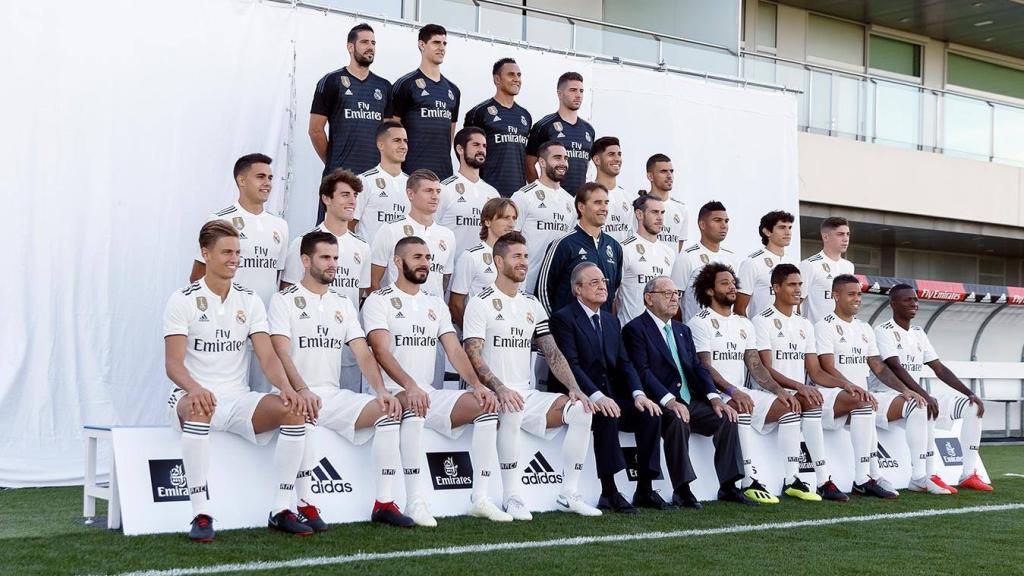 La foto oficial del Real Madrid para la temporada 2018/2019