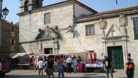 Plaza del Convento en Melide (A Coruña)