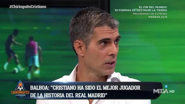 José Luis Sánchez en El Chiringuito. Foto: Twitter. (@elchiringuitotv)