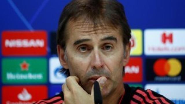 Julen Lopetegui en rueda de prensa