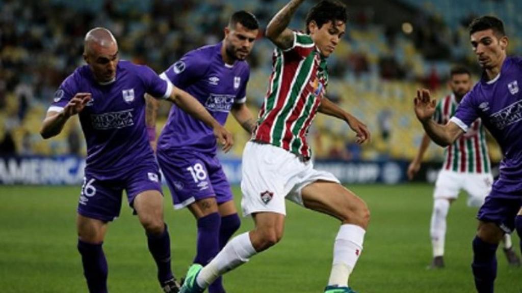 Pedro Guilherme durante un partido con el Fluminense. Foto: Instagram (@pedroguilherme)