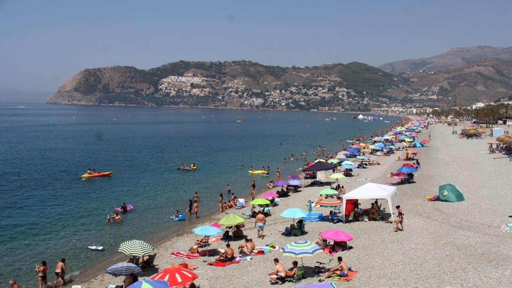 Playa en Almuñécar.