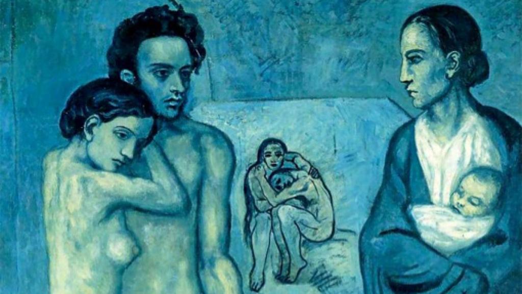 Image: Picasso en azul y rosa