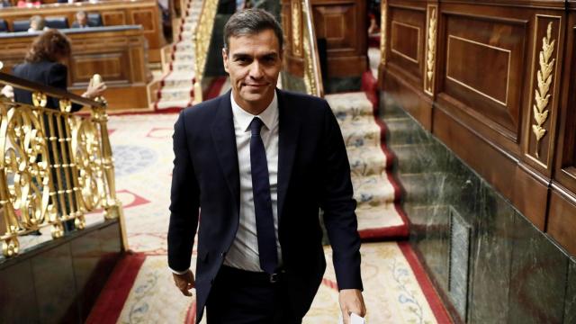 Pedro Sánchez en el Congreso de los Diputados.