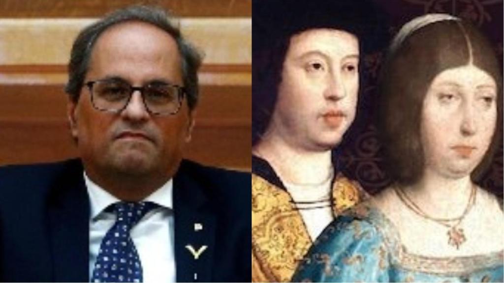 Quim Torra y los Reyes Católicos.