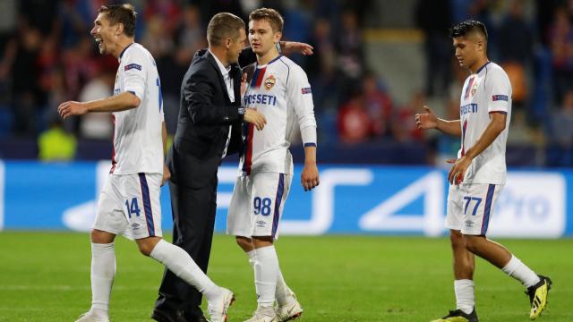 El CSKA contra el Plzen